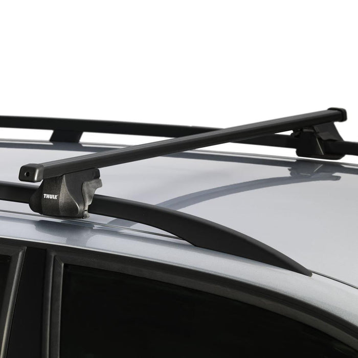 Thule SmartRack XT Roof Bars Black fits Peugeot Partner Air MPV 2001-2007 5-dr with Raised Rails - Thule - Van Life Living