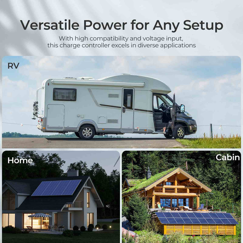 Renogy Rover Lite 12V/ 24V/ 36V/ 48V 60A MPPT Solar Charge Controller - Dyna-mo Solar - Van Life Living