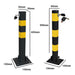 Square Heavy Duty Folding Bolt Down Security Parking Post Bollard Driveway - Streetwize - Van Life Living