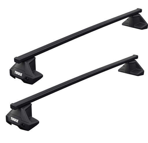 Thule SquareBar Evo Roof Bars Black fits Volkswagen Passat Sedan 2005-2014 4-dr with Normal Roof - Thule - Van Life Living