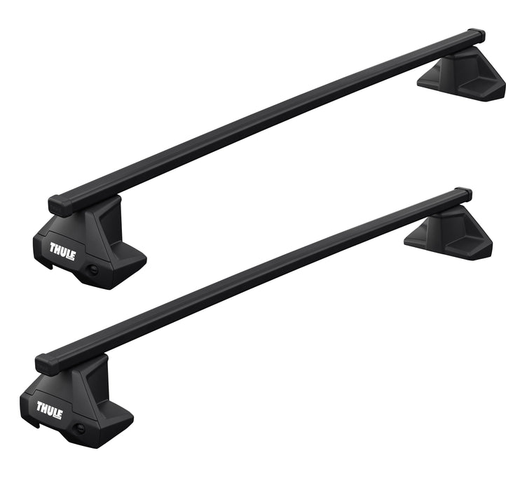 Thule SquareBar Evo Roof Bars Black fits Volkswagen ID.7 2024- 5 doors with Normal Roof - Thule - Van Life Living