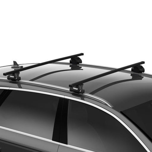 Thule SquareBar Evo Roof Bars Black fits Volkswagen ID.4 2021- 5 doors with Flush Rails - Thule - Van Life Living