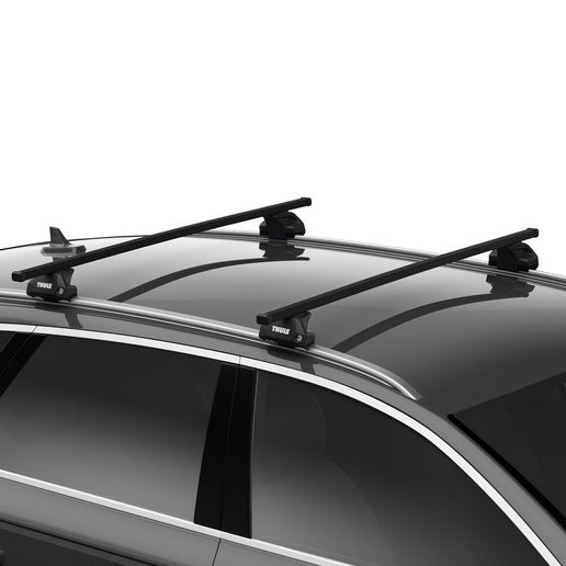 Thule SquareBar Evo Roof Bars Black fits Volkswagen ID.4 2021- 5 doors with Flush Rails - Thule - Van Life Living