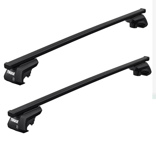 Thule SquareBar Evo Roof Bars Black fits Volkswagen Tiguan 2024- 5 doors with Raised Rails - Thule - Van Life Living