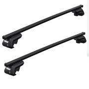 Thule SquareBar Evo Roof Bars Black fits Renault Kangoo 1997-2007 5 doors with Raised Rails - Thule - Van Life Living