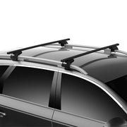 Thule SquareBar Evo Roof Bars Black fits Citroën Berlingo Multispace 2003-2007 5 doors with Raised Rails - Thule - Van Life Living