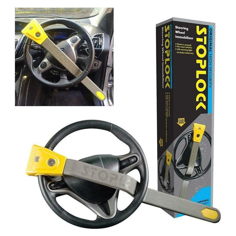Stoplock Original High Security Flashing LED Car Steering Wheel Lock Immobiliser - Stoplock - Van Life Living