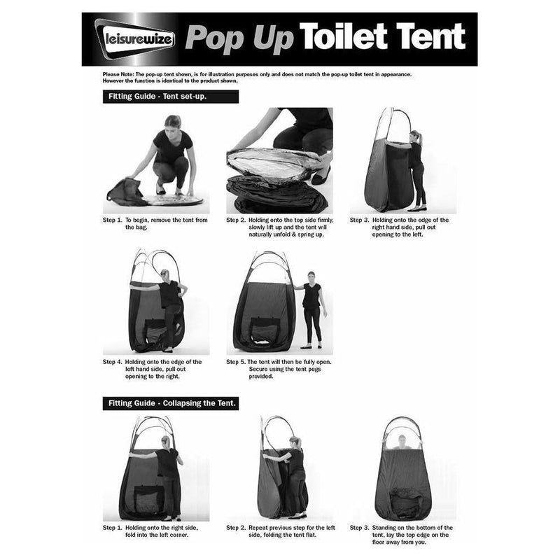 Streetwize Pop Up Toilet Tent - Leisurewize - Van Life Living