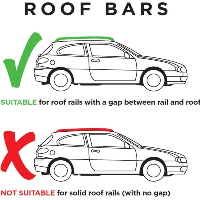 Summit Value Aluminium Roof Bars fits Volkswagen Sharan 1996-2010 Mpv 5-dr with Railing - Summit - Van Life Living