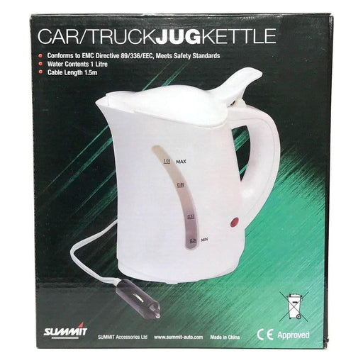 Summit 12v Electric Low Wattage Kettle Caravan Motorhome White 1 Litre - Summit - Van Life Living