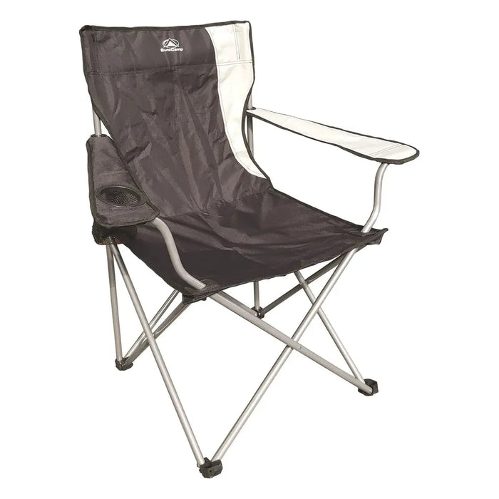 Sunncamp Classic Black & Grey Folding Camping Armchair Chair - SunnCamp - Van Life Living