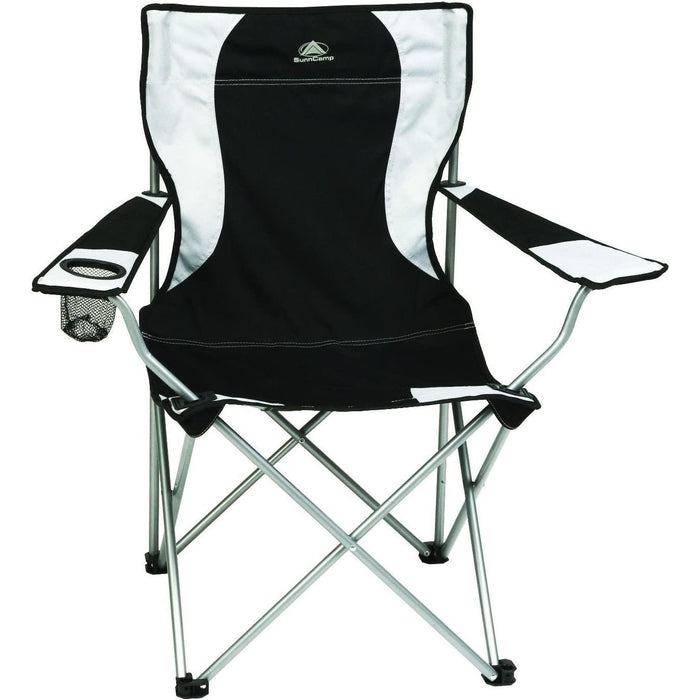 Sunncamp Classic Black & Grey Folding Camping Armchair Chair - SunnCamp - Van Life Living