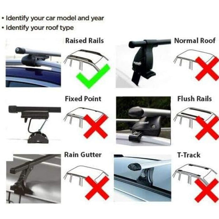 Summit Premium Steel Roof Bars fits Volkswagen Bora 1999-2005 Estate 5-dr with Railing - Summit - Van Life Living