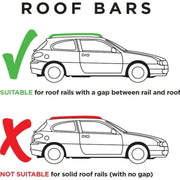 Summit Premium Steel Roof Bars fits Volkswagen Caddy Maxi 2004-2015 Van 5-dr with Railing - Summit - Van Life Living