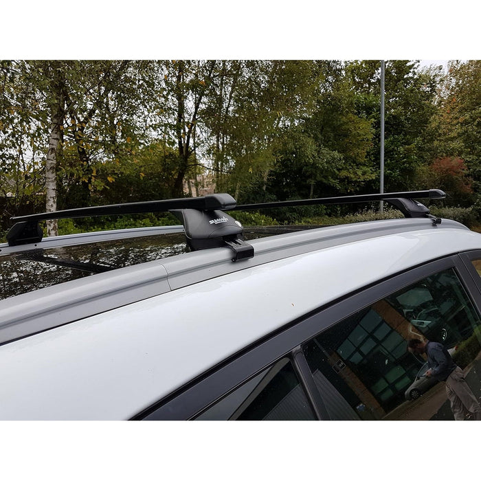 Summit Premium Steel Roof Bars fits Volkswagen Touareg CR7 2018-2024 Suv 5-dr with Flush Rails - Summit - Van Life Living