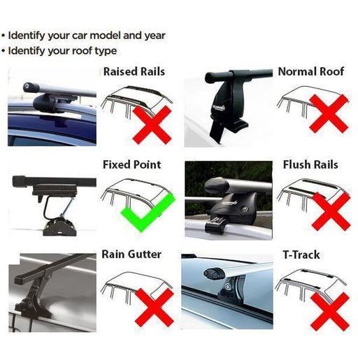 Summit Premium Aluminium Roof Bars fits Renault Kangoo 2008-2020 Mpv 5-dr with Fix Point - Summit - Van Life Living