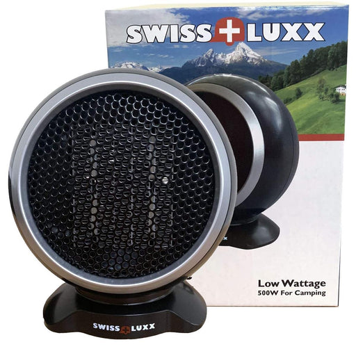 Swiss Luxx 500W Low Wattage Mini Ceramic Camping Caravan Motorhome Heater - 2219 - Swiss Luxx - Van Life Living