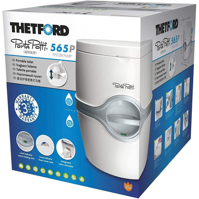 Thetford 565P Porta Potti Toilet Excellence Manual Piston Flush - Thetford - Van Life Living