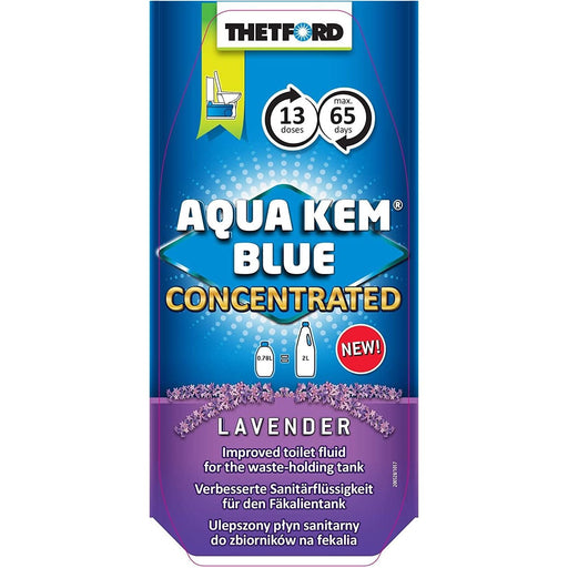 Thetford Aqua Kem Blue Lavender 780Ml Concentrate Toilet Cassette Fluid - Thetford - Van Life Living