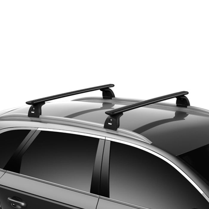 Thule WingBar Evo Roof Bars Black fits Volkswagen Passat Variant 2015- 5 doors with Flush Rails - Thule - Van Life Living