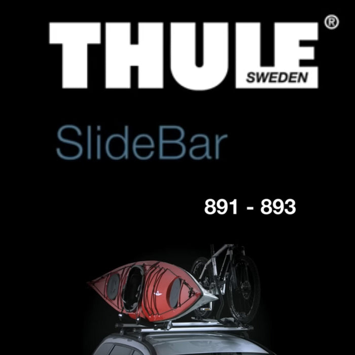 Thule SlideBar Evo Roof Bars Aluminum fits Volkswagen Caddy Van 2016-2020 4-dr with Raised Rails - Thule - Van Life Living