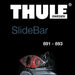 Thule SlideBar Evo Roof Bars Aluminum fits Volkswagen Caddy Van 2016-2020 4-dr with Raised Rails - Thule - Van Life Living