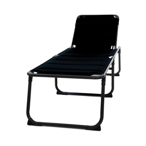 Travellife Barletta lounger Relax Black Camping Chair Sunbed - Travellife - Van Life Living