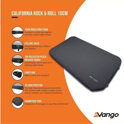 Vango California Rock & Roll 10Cm Self Inflating Bed Mattress T5 T6 Campervan - Vango - Van Life Living