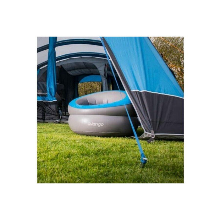 Vango Inflatable Donut Flocked Chair DLX Nocturne Grey - Vango - Van Life Living