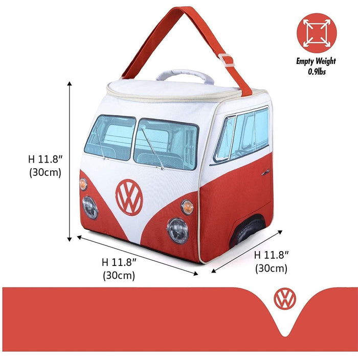 VW Volkswagen Campervan Red 30L Insulated Coolbag Ice Cool Bag Cooler - VW - Van Life Living