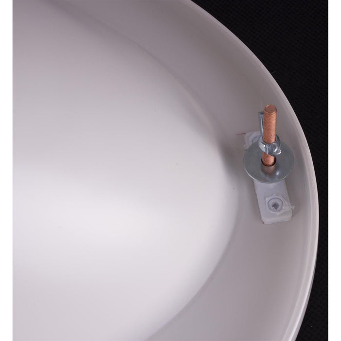 White Plastic Oval Bathroom Sink Bowl - Grove - Van Life Living