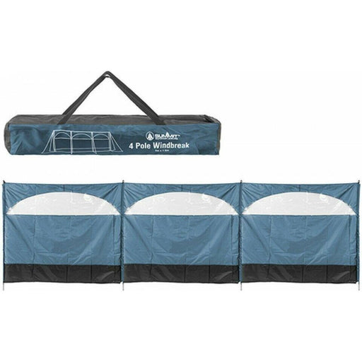 Windbreaker Blocker 150x500cm Camping Caravaning Garden Beach Blue Wind Break - Summit - Van Life Living