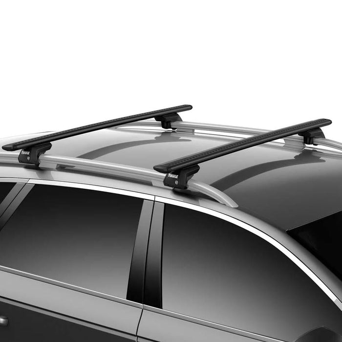 Thule WingBar Edge Roof Bars Black fits Volkswagen Caddy Cargo 2021- 5 doors with Raised Rails - Thule - Van Life Living