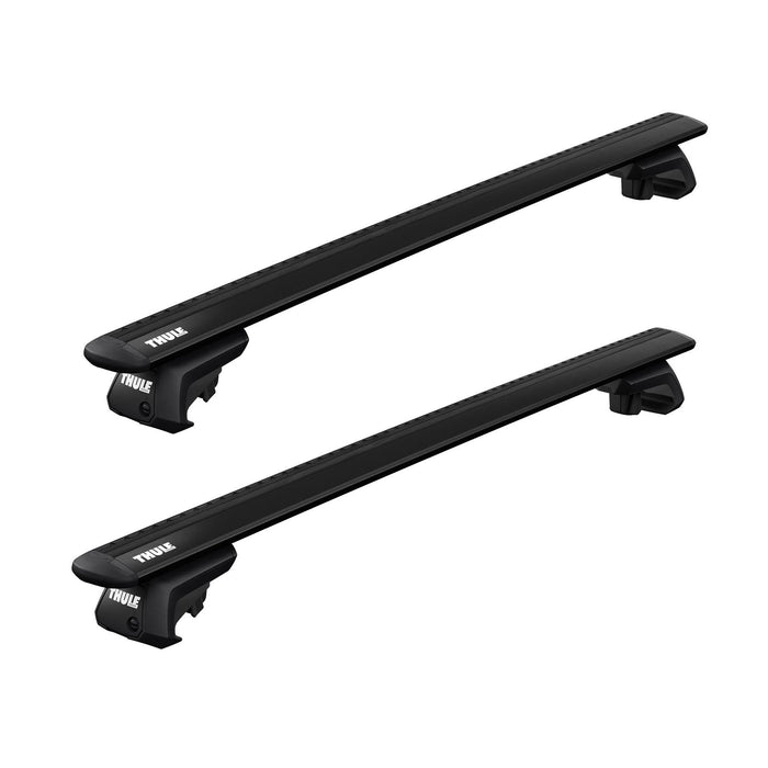 Thule WingBar Evo Roof Bars Black fits Volkswagen Golf Plus Hatchback 2005-2014 5-dr with Raised Rails - Thule - Van Life Living