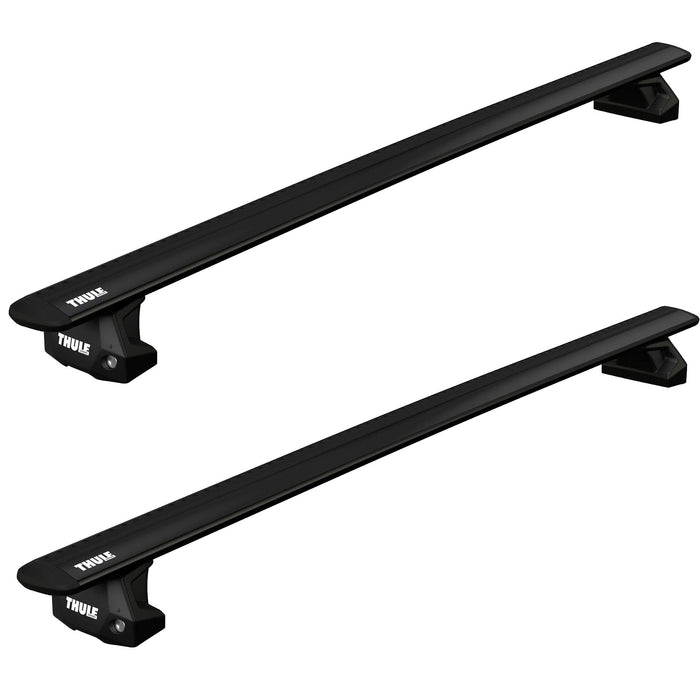 Thule WingBar Evo Roof Bars Black fits Volkswagen Caddy Maxi Life MPV 2016-2020 5-dr with Fixed Points - Thule - Van Life Living