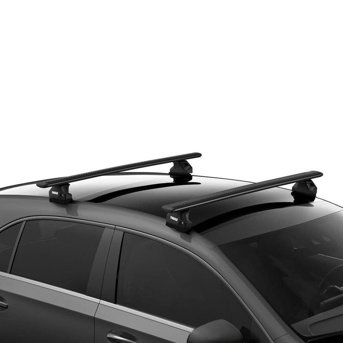 Thule WingBar Evo Roof Bars Black fits Volkswagen Caddy Cargo Van 2021- 5-dr with Fixed Points - Thule - Van Life Living